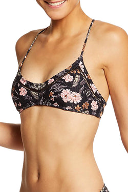 O'Neill Black Floral Colleen Bralette Bikini Top thumbnail 3