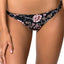 O'Neill Black Floral Colleen Twist Tab Side Bikini Bottom