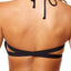 O'Neill Black Salt Water Solids Strappy Bandeau Bikini Top