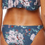 O'Neill Deep Teal Floral Print James Twist Side Cheeky Bikini Bottom