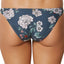 O'Neill Deep Teal Floral Print James Twist Side Cheeky Bikini Bottom