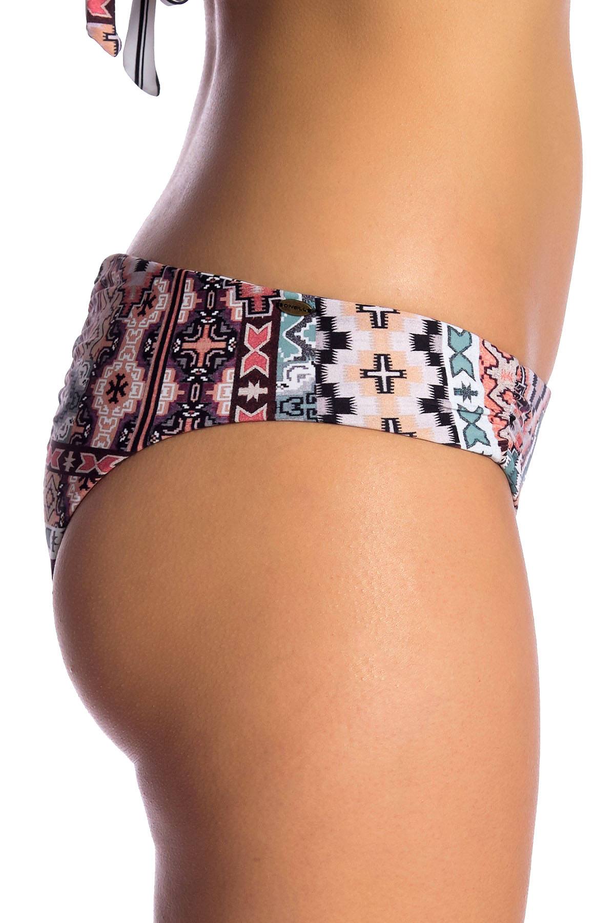O'Neill Greer Reversible Cheeky Bikini Bottom in Aqua Haze