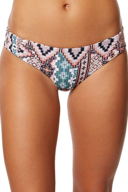 O'Neill Greer Reversible Cheeky Bikini Bottom in Aqua Haze thumbnail 3