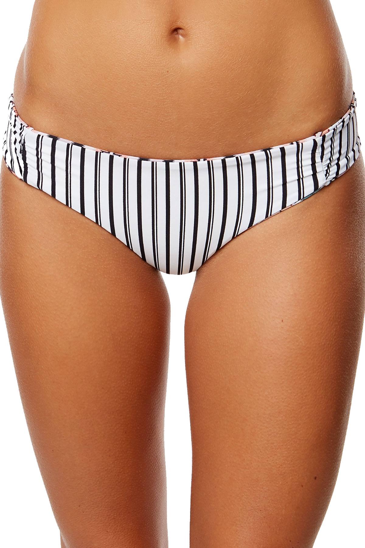 O'Neill Greer Reversible Cheeky Bikini Bottom in Aqua Haze