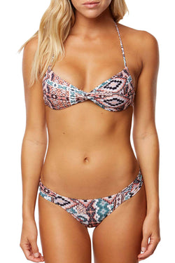 O'Neill Greer Twist Bikini Top in Aqua Haze thumbnail 1