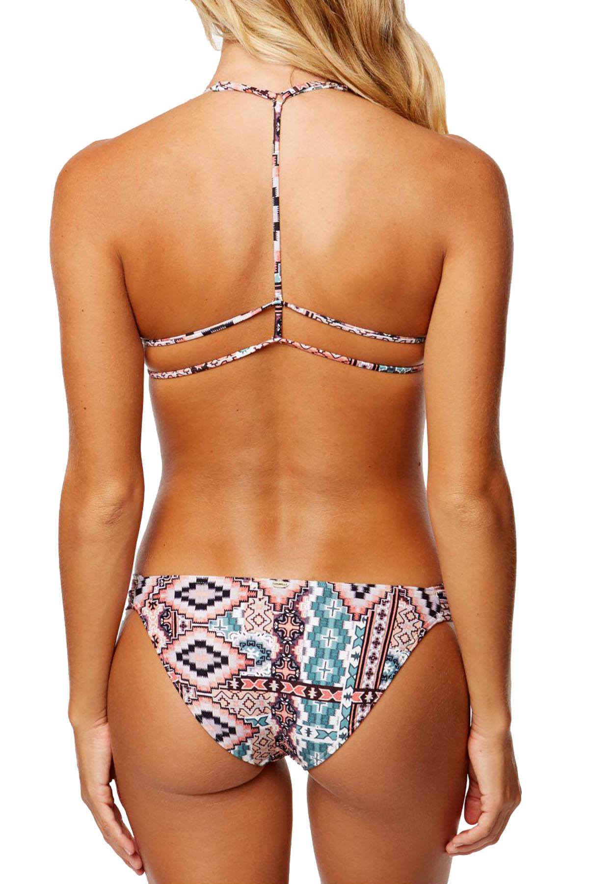 O'Neill Greer Twist Bikini Top in Aqua Haze