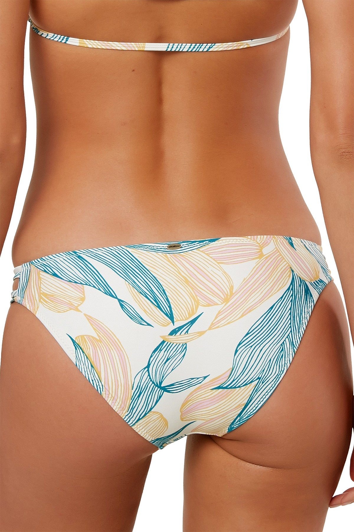 O'Neill Island Turquoise Bethany Printed Strappy Bikini Bottom