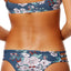 O'Neill James Macramé Side Cheeky Bikini Bottom in Deep Teal Floral