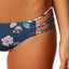 O'Neill James Macramé Side Cheeky Bikini Bottom in Deep Teal Floral