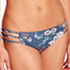 O'Neill James Macramé Side Cheeky Bikini Bottom in Deep Teal Floral