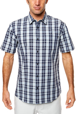 O'Neill Light Blue Davenport Plaid Pocket Shirt thumbnail 1
