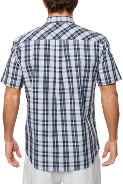 O'Neill Light Blue Davenport Plaid Pocket Shirt thumbnail 2