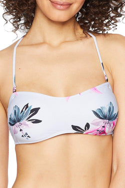 O'Neill Light Blue Sydney Printed Bandeau Bikini Top thumbnail 3