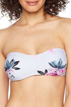 O'Neill Light Blue Sydney Printed Bandeau Bikini Top thumbnail 4