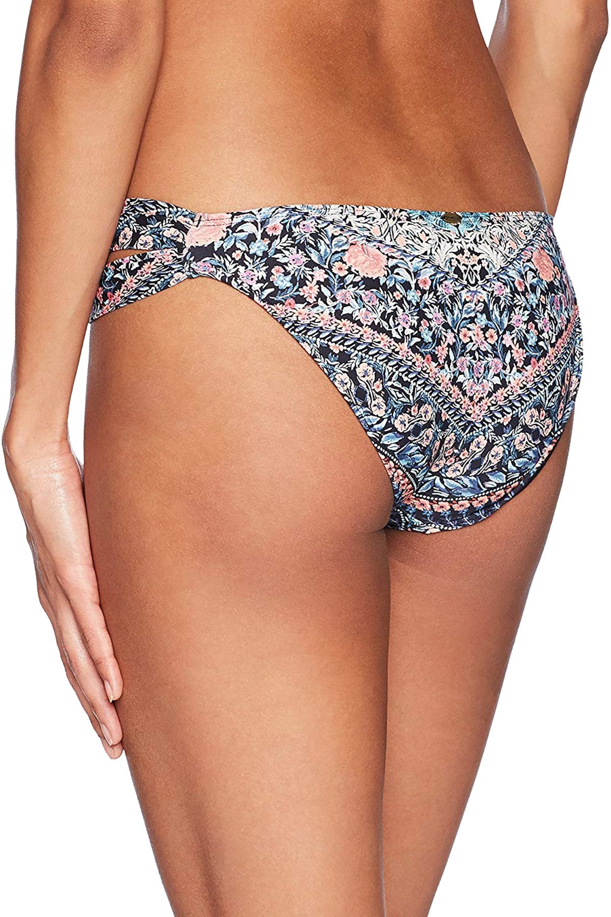 O'Neill Multicolor Floral Porter Tab Side Cheeky Bikini Bottom