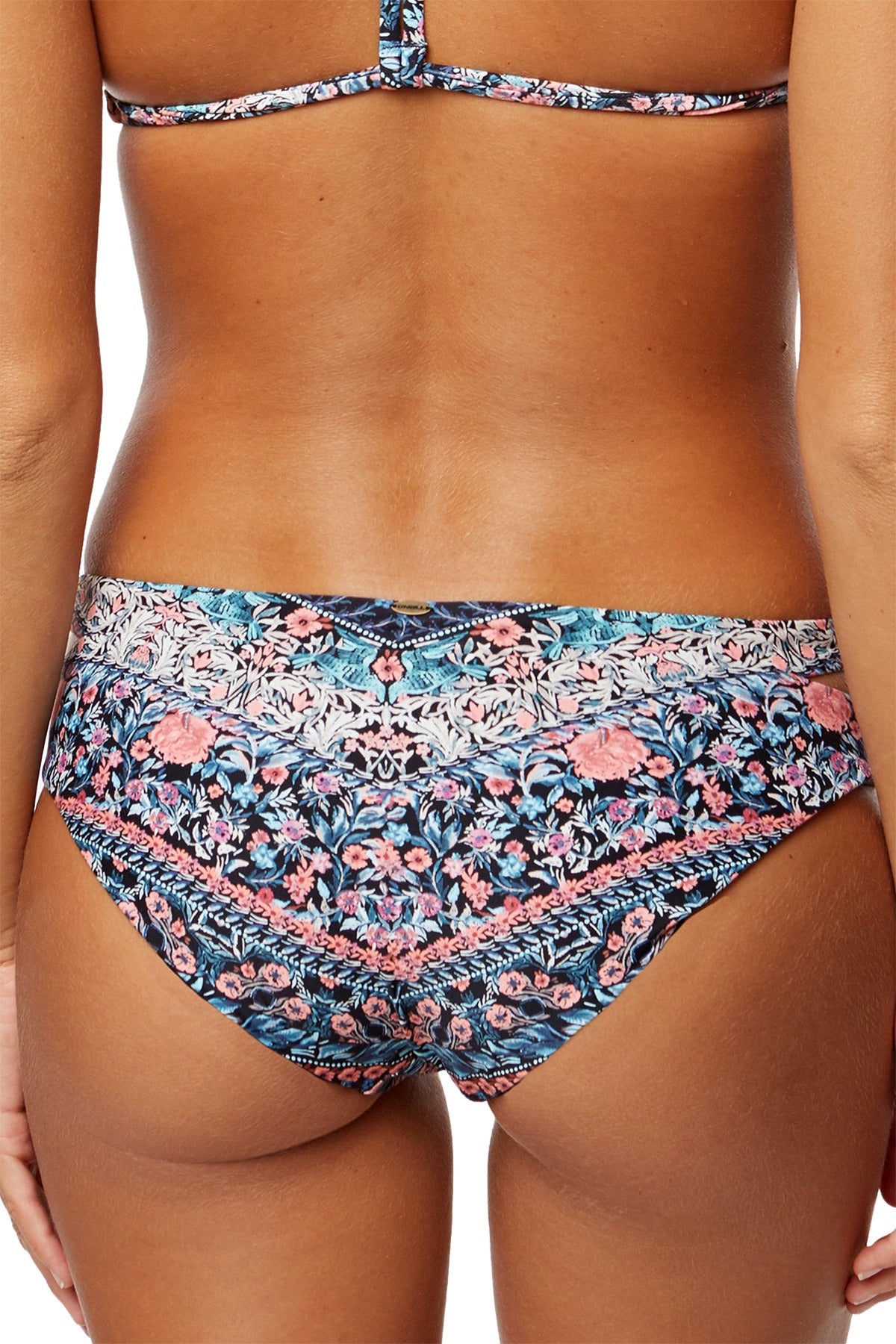 O'Neill Multicolor Floral Porter Tab Side Cheeky Bikini Bottom