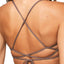 O'Neill Pepper Salt Water Solids Strappy Back Bralette Bikini Top