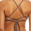 O'Neill Pepper Salt Water Solids Strappy Back Bralette Bikini Top