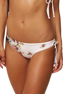 O'Neill Pink/Black Castaway Printed Side Tie Cheeky Bikini Bottom thumbnail 2