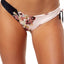 O'Neill Pink/Black Castaway Printed Side Tie Cheeky Bikini Bottom