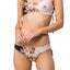 O'Neill Pink/Black Castaway Printed Side Tie Cheeky Bikini Bottom