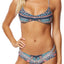 O'Neill Porter Racerback Bikini Top in Floral Multicolor