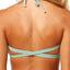 O'Neill Salt Water Solids Strappy Bandeau Bikini Top in Aqua Haze