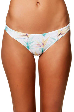 O'Neill White Floral Paradise Classic Hipster Bikini Bottom thumbnail 2
