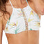 O'Neill White Floral Paradise Hi-Neck Bikini Top