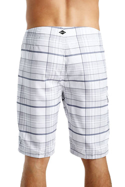 O'Neill White/Grey Plaid Santa Cruz 21" Boardshort thumbnail 4