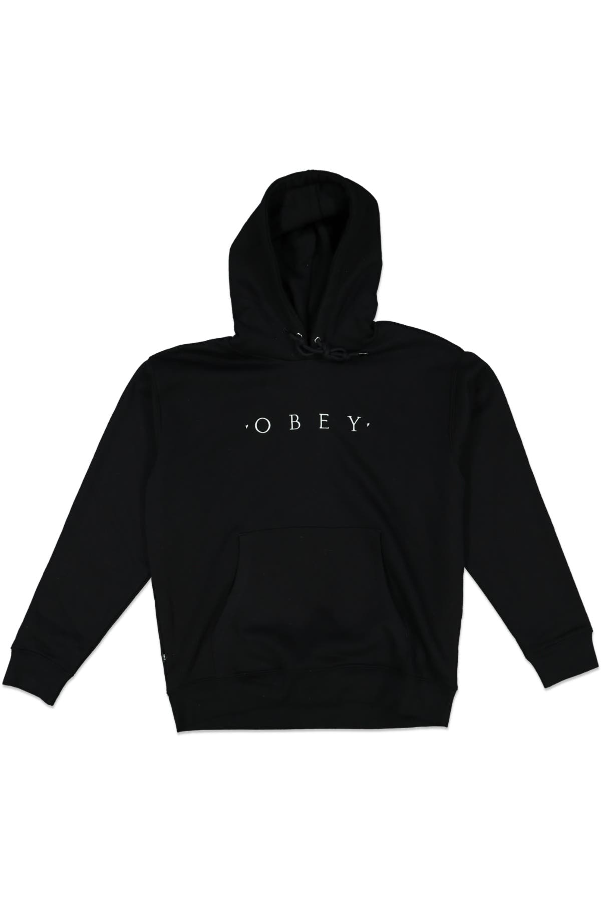 OBEY NOUVELLE LOGO HOODIE BLACK