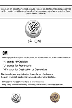 OM Double-Layer 7-Chakra / Lava Stone Natural Healing Bracelet thumbnail 3