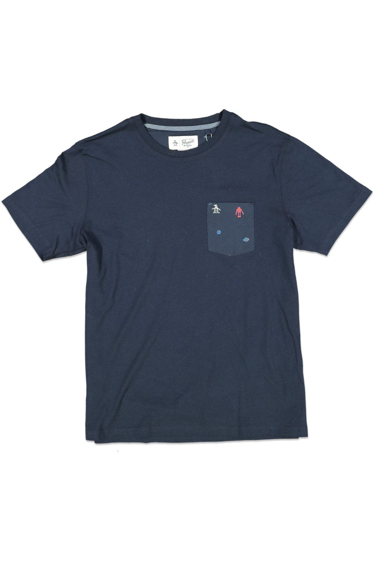 ORIGINAL PENGUIN DARK Navy S/S POCKET TEE