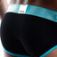 OTZI Black/Turquoise Contrast Piping Brief