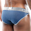 OTZI Blue Jasper/Grey Colorblock Contour Pouch Bikini Brief