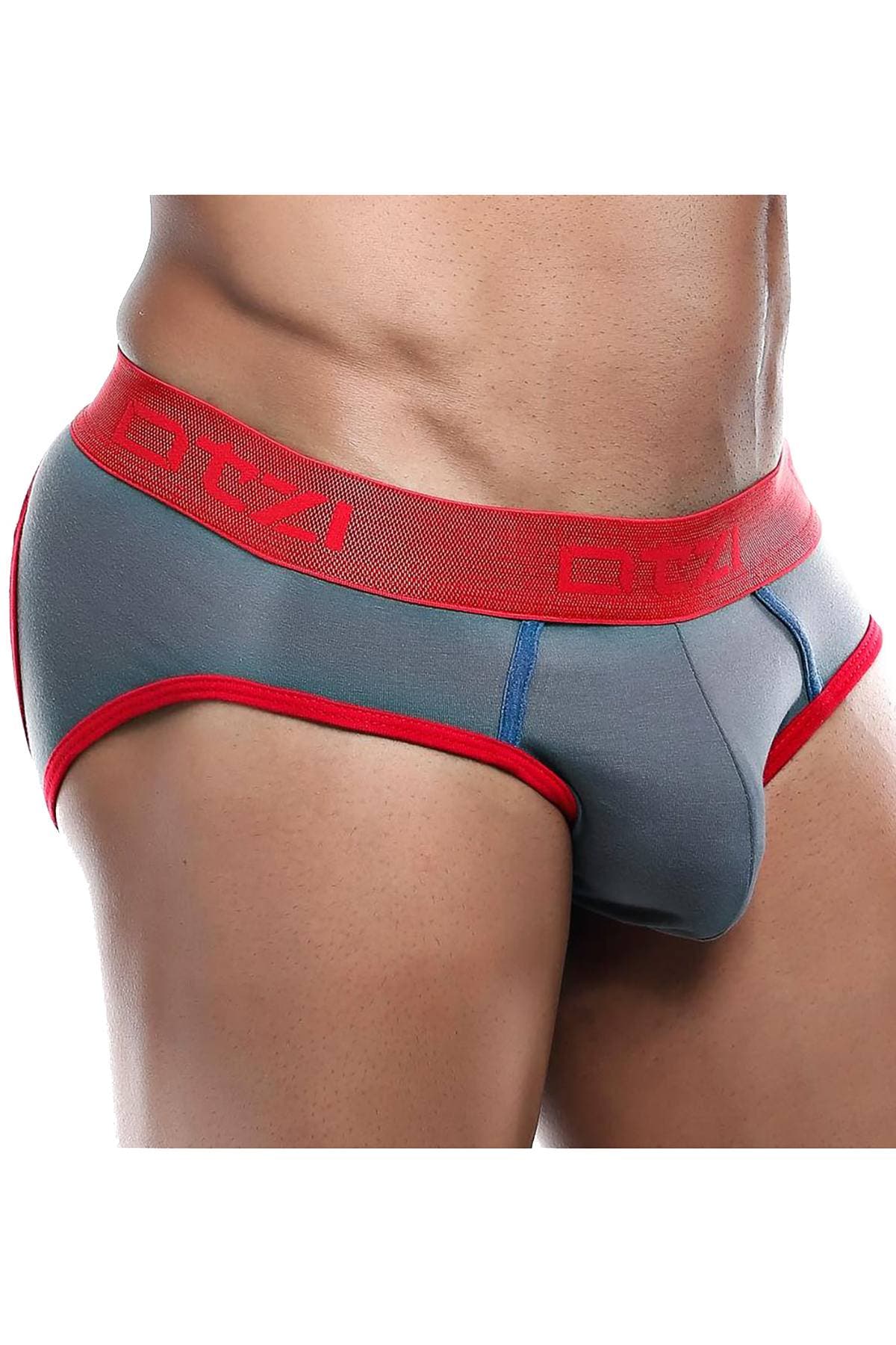 OTZI Grey/Red Contrast Jock Brief