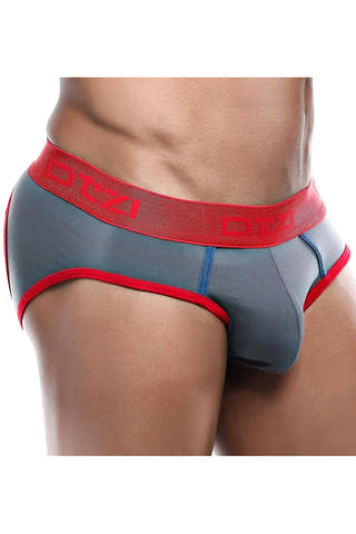 OTZI Grey/Red Contrast Jock Brief