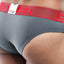 OTZI Grey/Red Side Stripes Contrast Brief