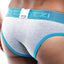 OTZI Grey/Turquoise Colorblock Pouch Brief