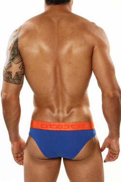 OTZI Royal Blue/Orange Contrast Stitch Bikini Brief thumbnail 4
