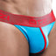 OTZI Turquoise/Red Front Contrast Piping Thong