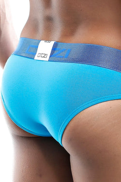 OTZI Turquoise/Royal Blue Side Stripes Contrast Brief thumbnail 4