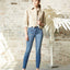 Oat Cotton Cropped Button-front Jacket Tan