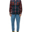 Obey Capital Woven Plaid Regular Fit Button-down Shirt Teal Multi
