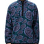 Obey Eisley Paisley Half-zip Fleece Paisley Teal