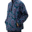 Obey Eisley Paisley Half-zip Fleece Paisley Teal