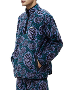 Obey Eisley Paisley Half-zip Fleece Paisley Teal thumbnail 3
