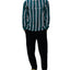 Obey Firm Striped Classic Fit Polo Shirt Dark Teal
