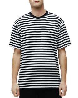 Obey Icon Box Striped Tee Black Multi thumbnail 1