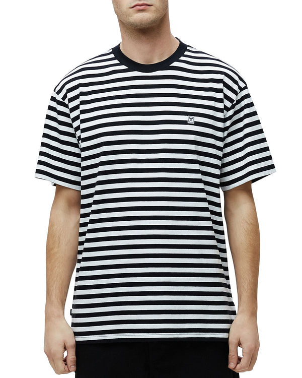 Obey Icon Box Striped Tee Black Multi